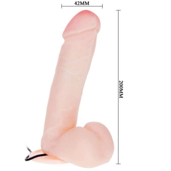 Baile dildo realistico con vibracion 20 cm