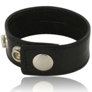 Metal hard correa cuero ajustable  para pene negro