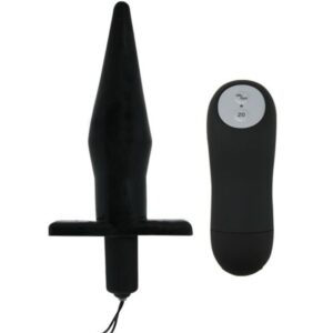 Baile butt plug anal con vibracion - negro