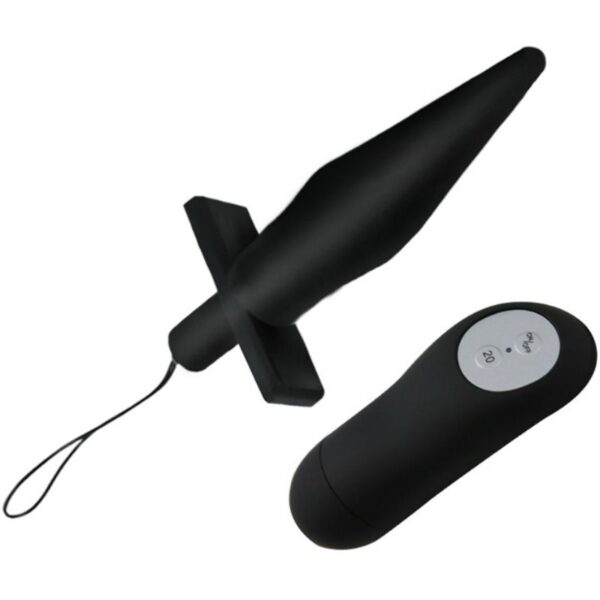 Baile butt plug anal con vibracion - negro