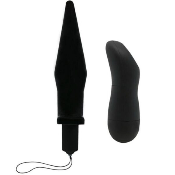 Baile butt plug anal con vibracion - negro