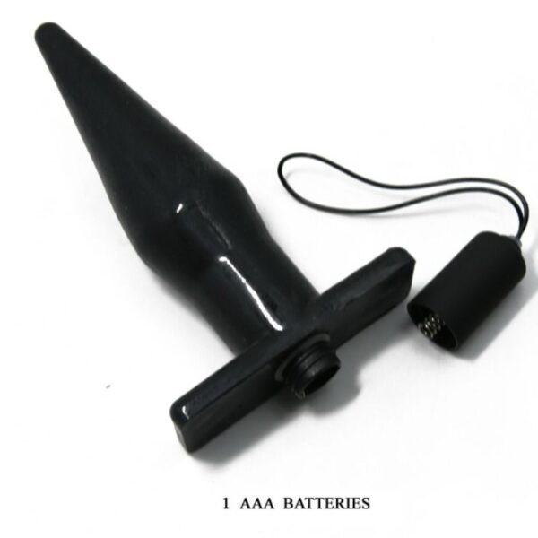 Baile butt plug anal con vibracion - negro