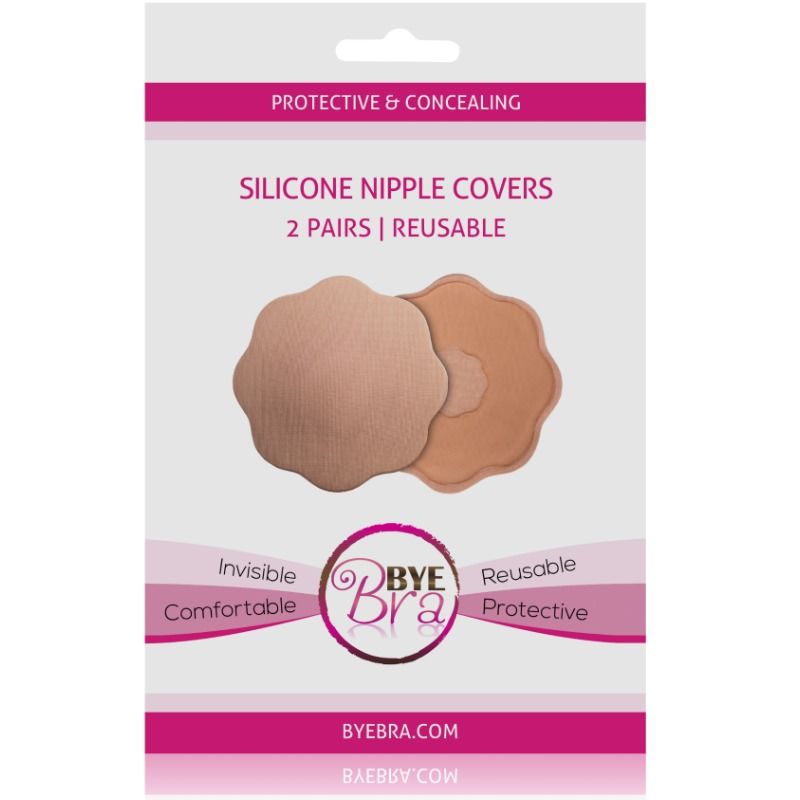 Bye-bra cubrepezones de silicona 2 pares
