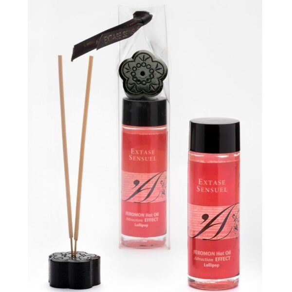Extase sensual - aceite masaje efecto calor con feromonas pirulet 100 ml