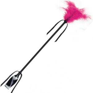 Secret play fusta&pluma negro y fucsia