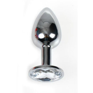 Secretplay plug anal aluminio transparente 7cm