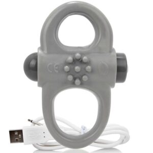 Screaming o anillo vibrador recargable yoga gris