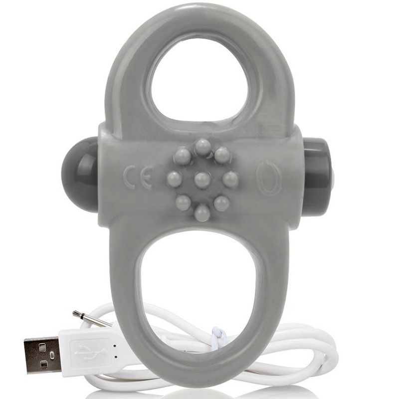 Screaming o anillo vibrador recargable yoga gris