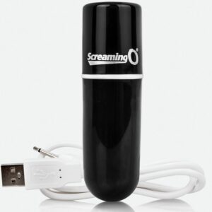 Screaming o bala vibradora recargable vooom negro