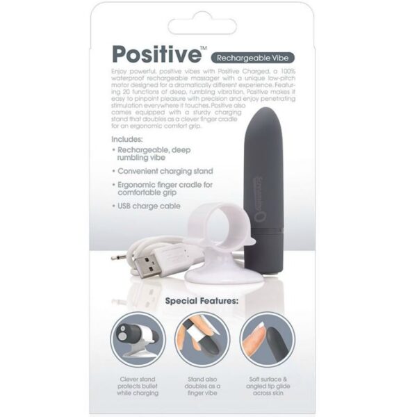 Screaming o masajeador recargable - positive - gris
