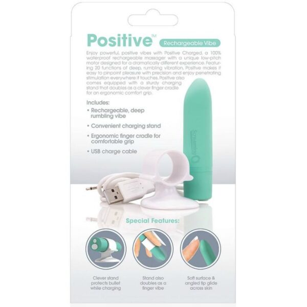 Screaming o masajeador recargable - positive - verde