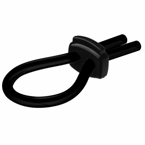 Anillo silicona erecto mediano negro