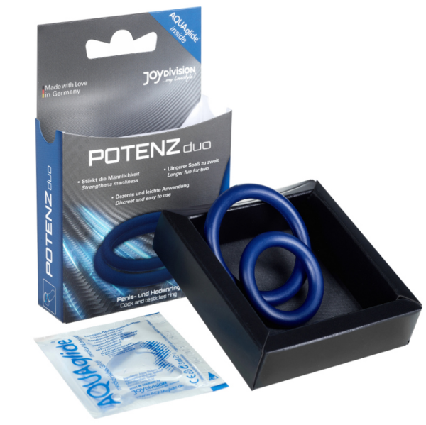 Potenz duo azul anillos pene mediano ( size m)
