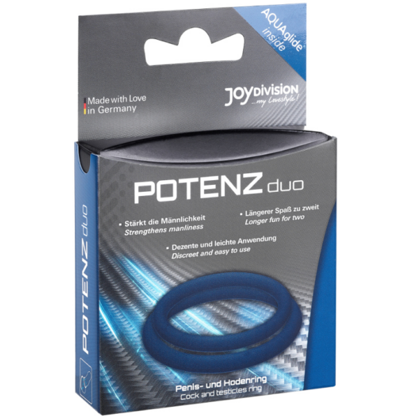 Potenz duo azul anillos pene mediano ( size m)