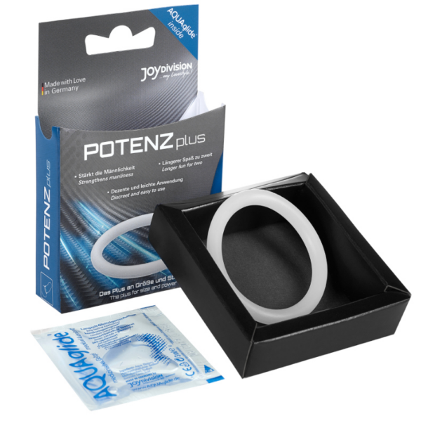 Potenz plus anillo pene mediano blanco