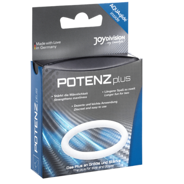 Potenz plus anillo pene mediano blanco