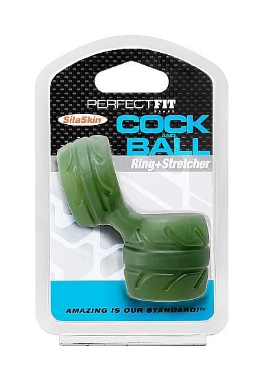 Perfect fit silaskin cock & ball verde
