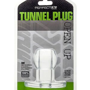 Perfect fit plug tunnel silicona transparente m