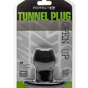 Perfect fit plug tunnel silicona negro m