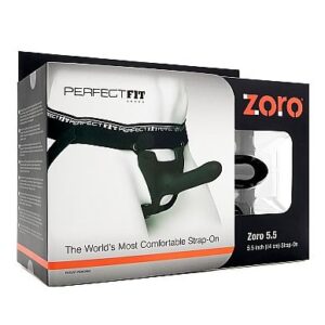 Perfectfit zoro pene silicona 14 cm con arn?s negro