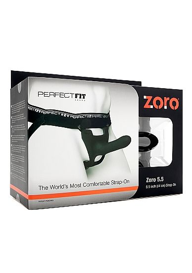 Perfectfit zoro pene silicona 14 cm con arn?s negro