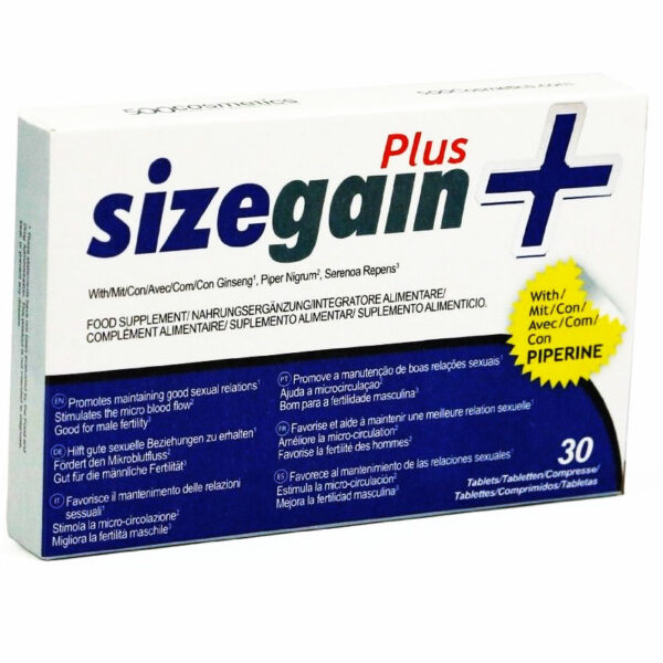 Sizegain plus pastillas para alargar el pene