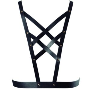 Bijoux indiscrets maze arnes cruzado con escote - negro