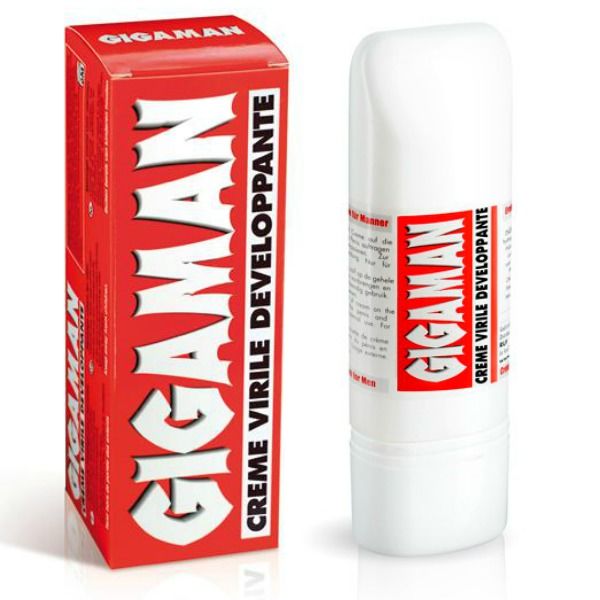 Gigaman crema para el aumento de la virilidad