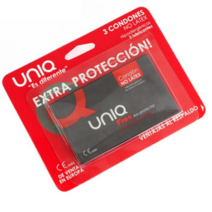 Uniq free aro protector preservativo sin latex  3uds
