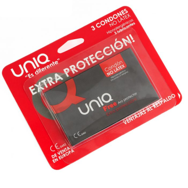 Uniq free aro protector preservativo sin latex 3uds