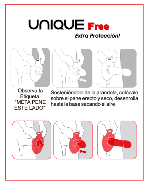 Uniq free aro protector preservativo sin latex 3uds