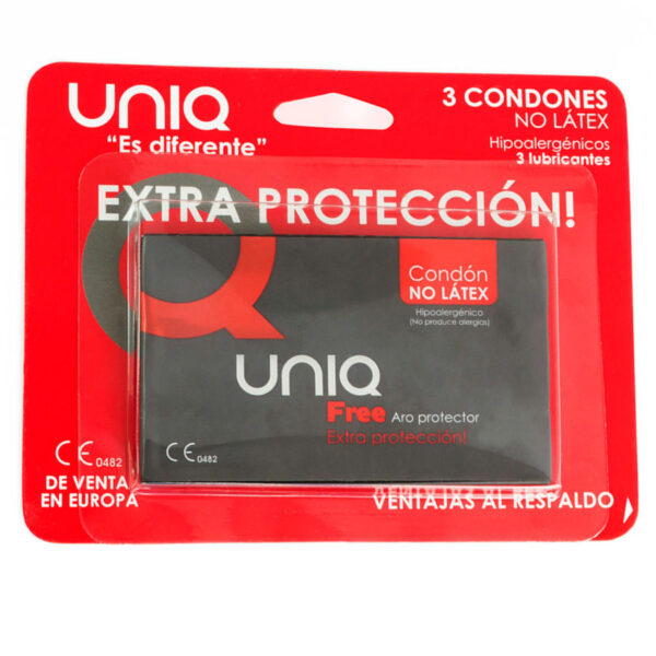 Uniq free aro protector preservativo sin latex 3uds