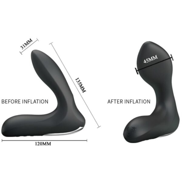 Pretty love bottom - leonard masajeador prostatico inflable con vibracion