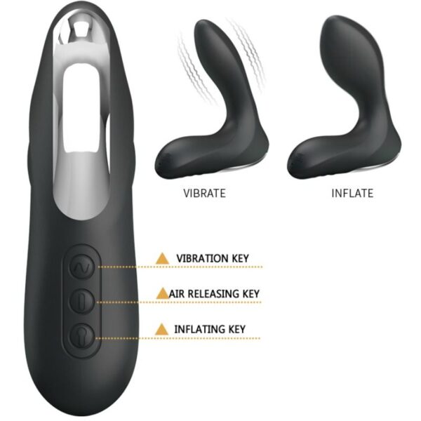Pretty love bottom - leonard masajeador prostatico inflable con vibracion
