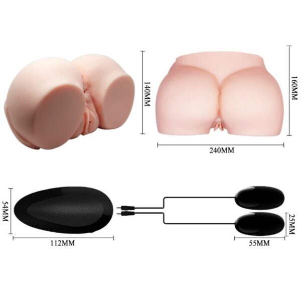 Crazy bull - vagina y ano realisticos con vibracion