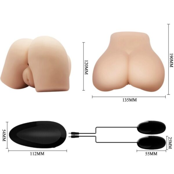 Crazy bull - vagina y ano realisticos con vibracion posicion 4