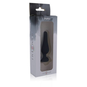 Intense anal plug pipo m silicone negro 11.5cm