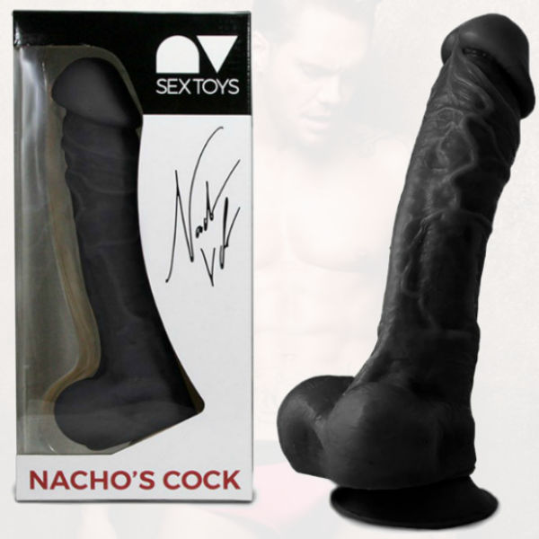Replica pene nacho vidal 24cm negro