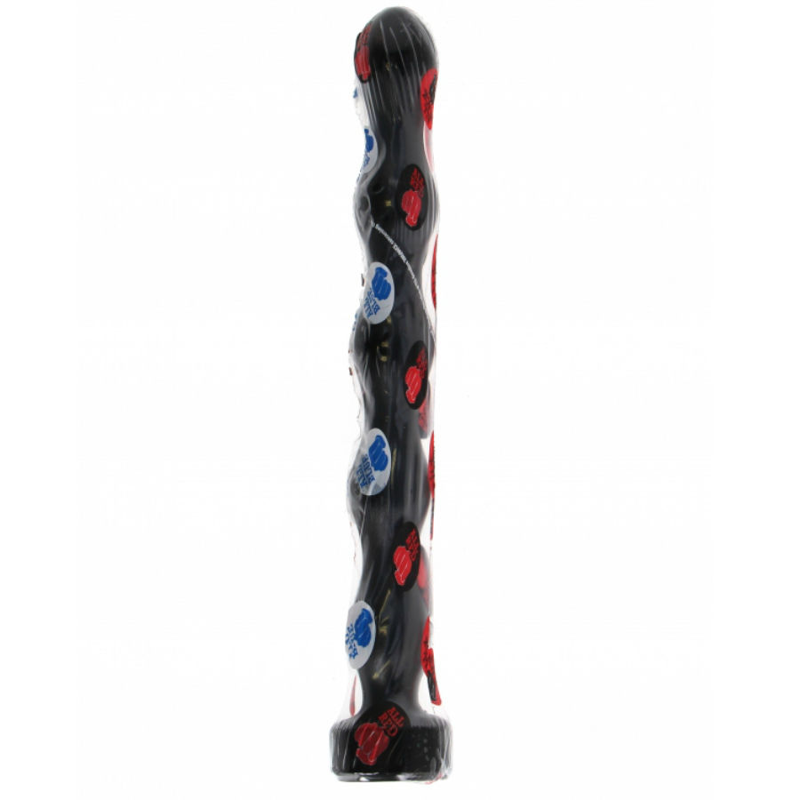 All black anal plug ball 32cm