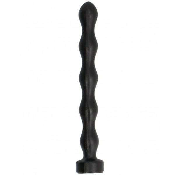 All black anal plug ball 32cm