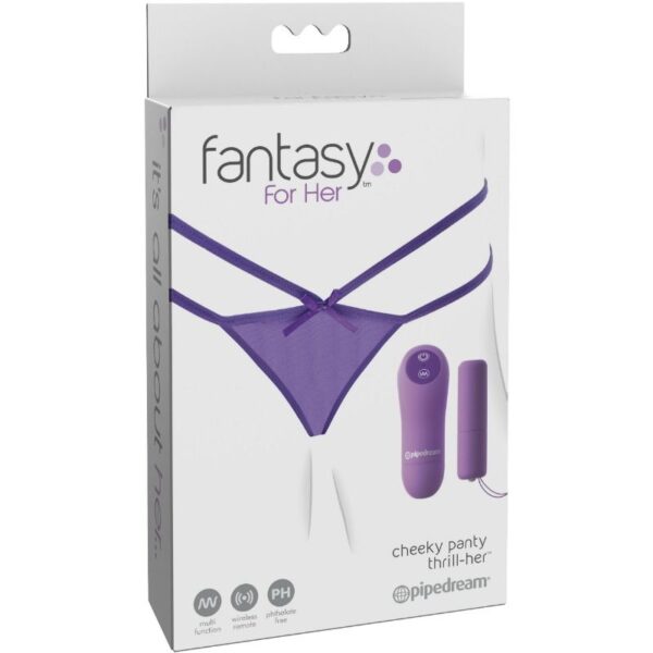 Fantasy for her tanga con vibracion cheeky panty