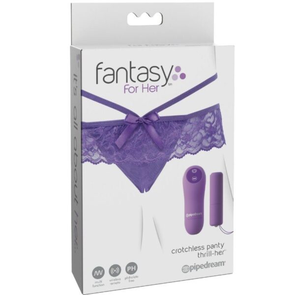 Fantasy for her tanga vibrador con abertura