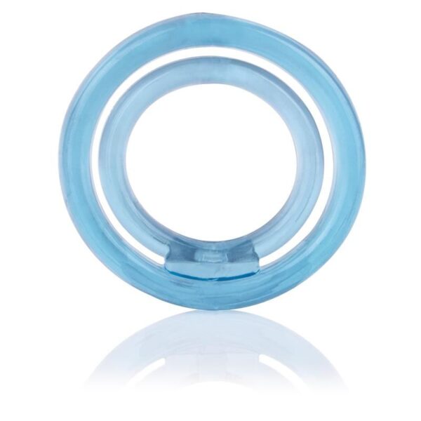 Screaming o ring o2 anillo doble pene y testiculos azul