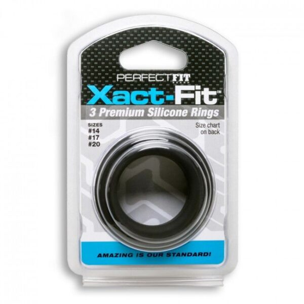 Perfectfit xact fit kit 3 anillos de silicona - 3.5 cm, 4 cm y 5 cm