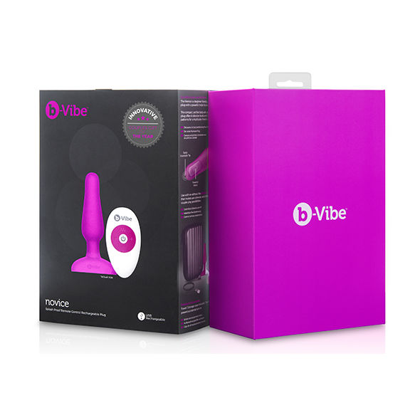 B-vibe novice control remoto anal plug fuchsia