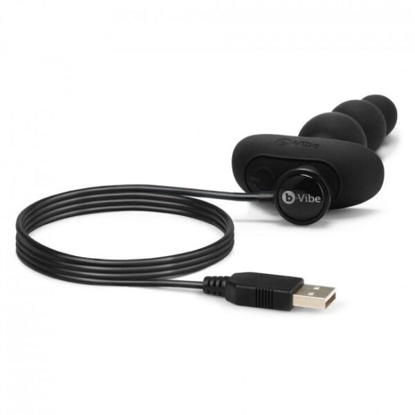 B-vibe -triplet anal control remoto beads negro