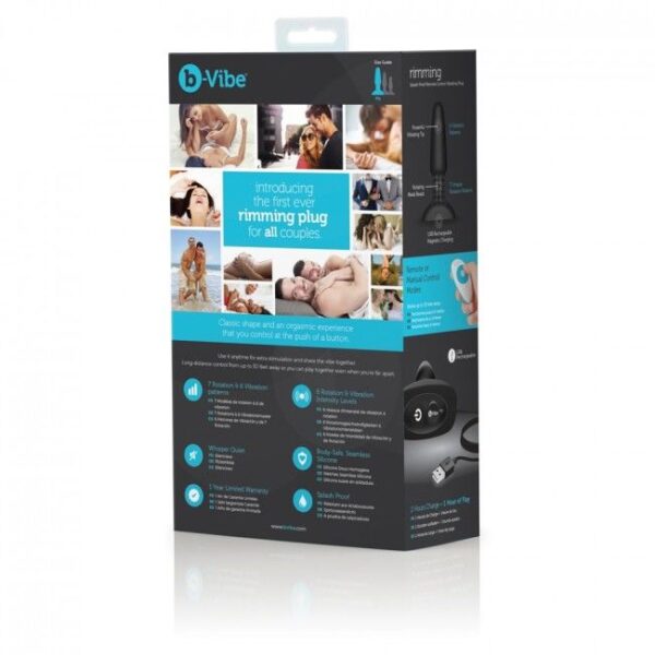 B-vibe rimming control remoto anal plug 2 teal
