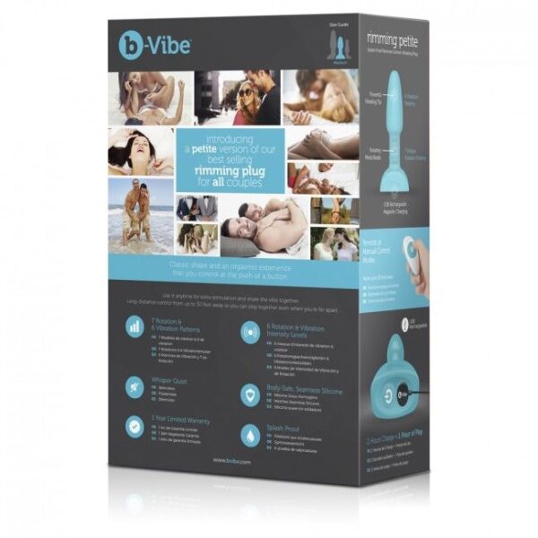 B-vibe rimming control remoto anal plug  petite  teal