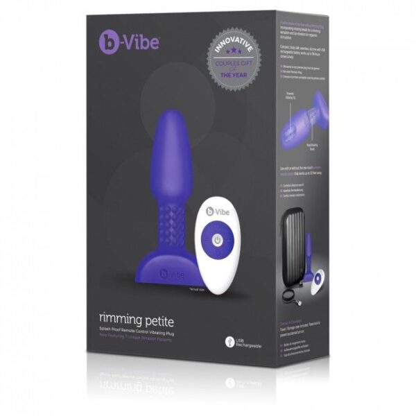 B-vibe rimming control remoto anal plug  petite  lila