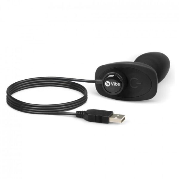 B-vibe rimming control remoto anal plug petite negro